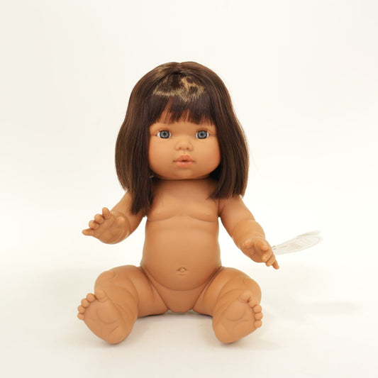 Llorens Mini Colettos Amaara Girl Doll 34cm with short brown Hair | Spanish Doll Australia