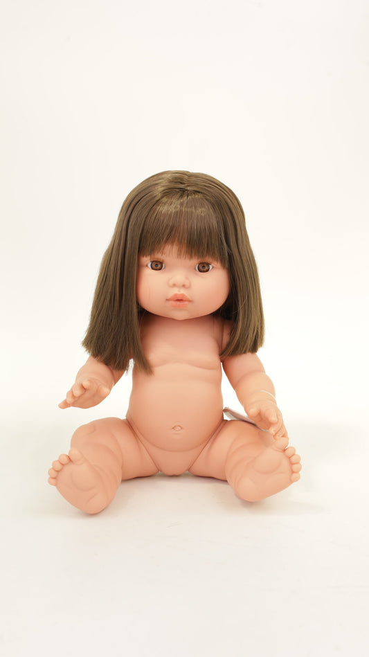 Llorens Mini Colettos Hazel Girl Doll 34cm with short brown Hair | Spanish Doll Australia
