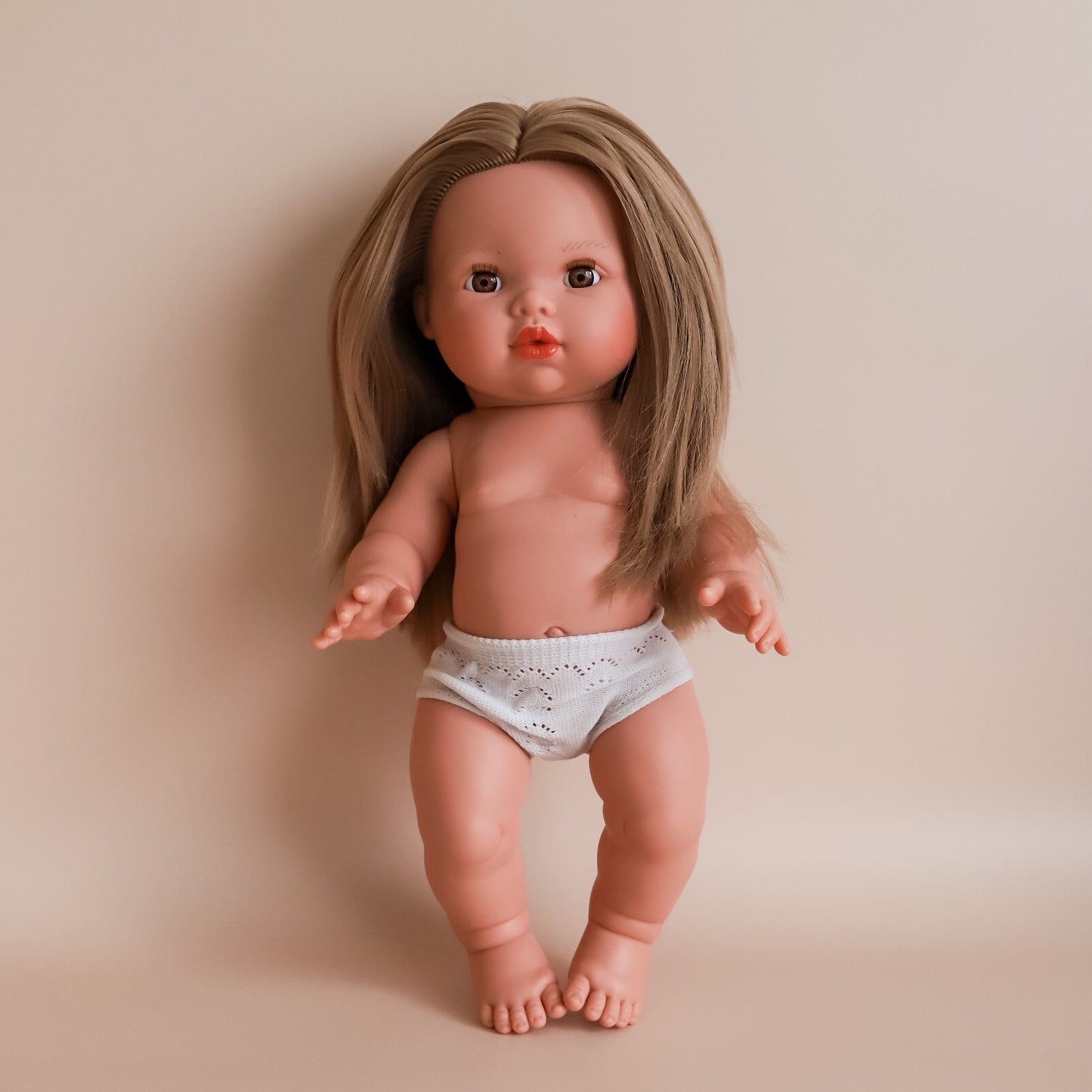 Llorens Mini Colettos Sandra Girl Doll 34cm with Long Blonde Hair | Spanish Doll Australia