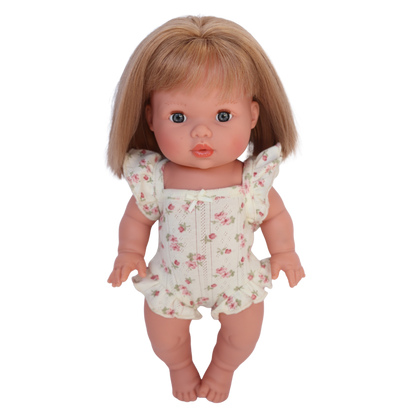 PRE ORDER Vintage Rose Playsuit - Fits 34-38cm Minikane Gordis, Mini Colettos, Miniland Dolls, Llorens dolls