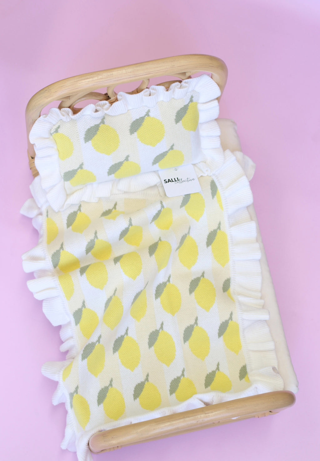 IN STOCK Freshly squeezed frilled doll Blanket + Pillow set