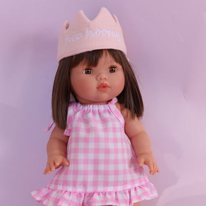 Hip Hooray cotton doll crown -Powder Pink