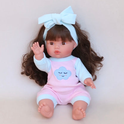 Sweet Dreams cloud Romper + Bow set