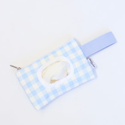 Dolly baby wipes set - Blue Gingham