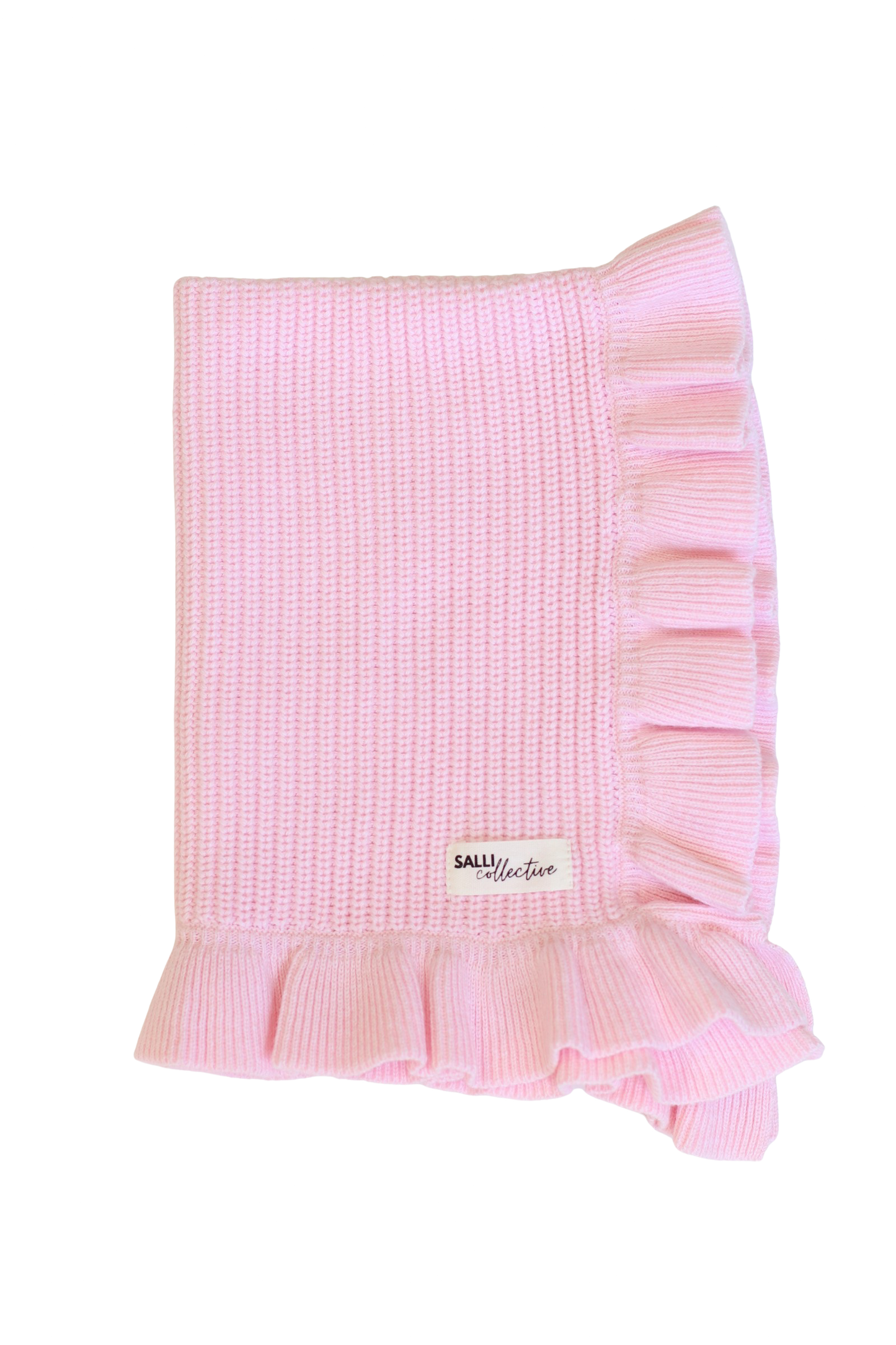 Powder Blush Luxe Pink frilled Dolly (Blanket only)