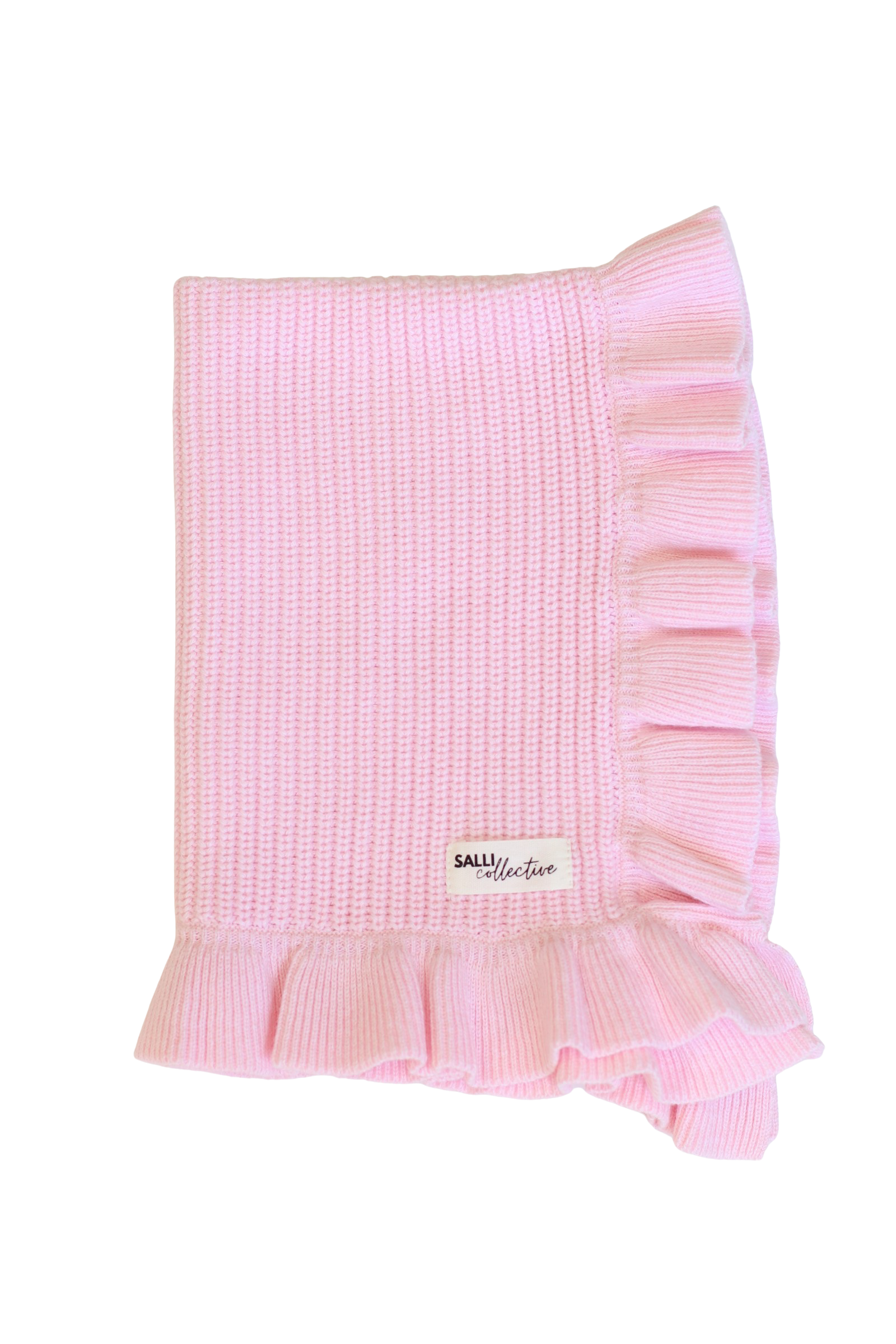 IN STOCK Powder Blush Luxe Pink frilled Dolly Blanket