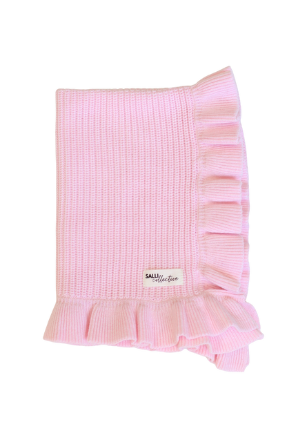 Powder Blush Luxe Pink frilled Dolly (Blanket only)