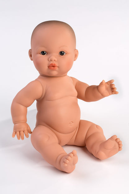 Llorens Mini Colettos Mila Girl Doll 34cm with no hair blue eyes | Spanish Doll Australia