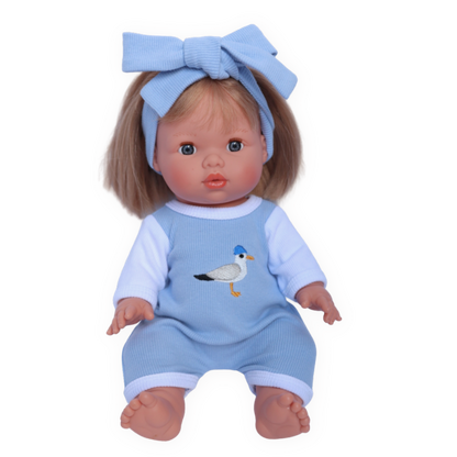 PRE ORDER Blue Chippy Thief Dolls two pce set - Fits 34-38cm Minikane Gordis, Mini Colettos, Miniland Dolls, Llorens dolls