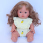 🍋 Lemon Frilled Bib & Diaper Doll Set - Fits 34-38cm Minikane Gordis, Mini Colettos, Llorens dolls