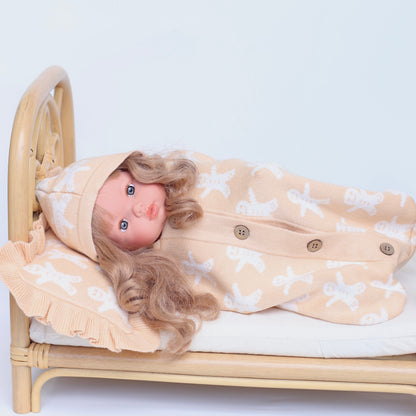 ON SALE Ginger kid doll Blanket and Pillow set