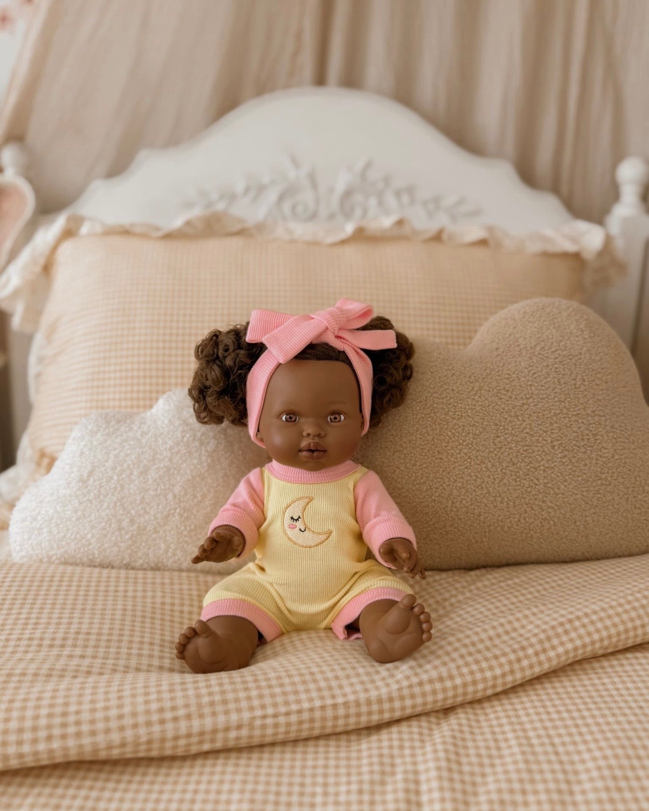 Moonbeam Romper + Bow set