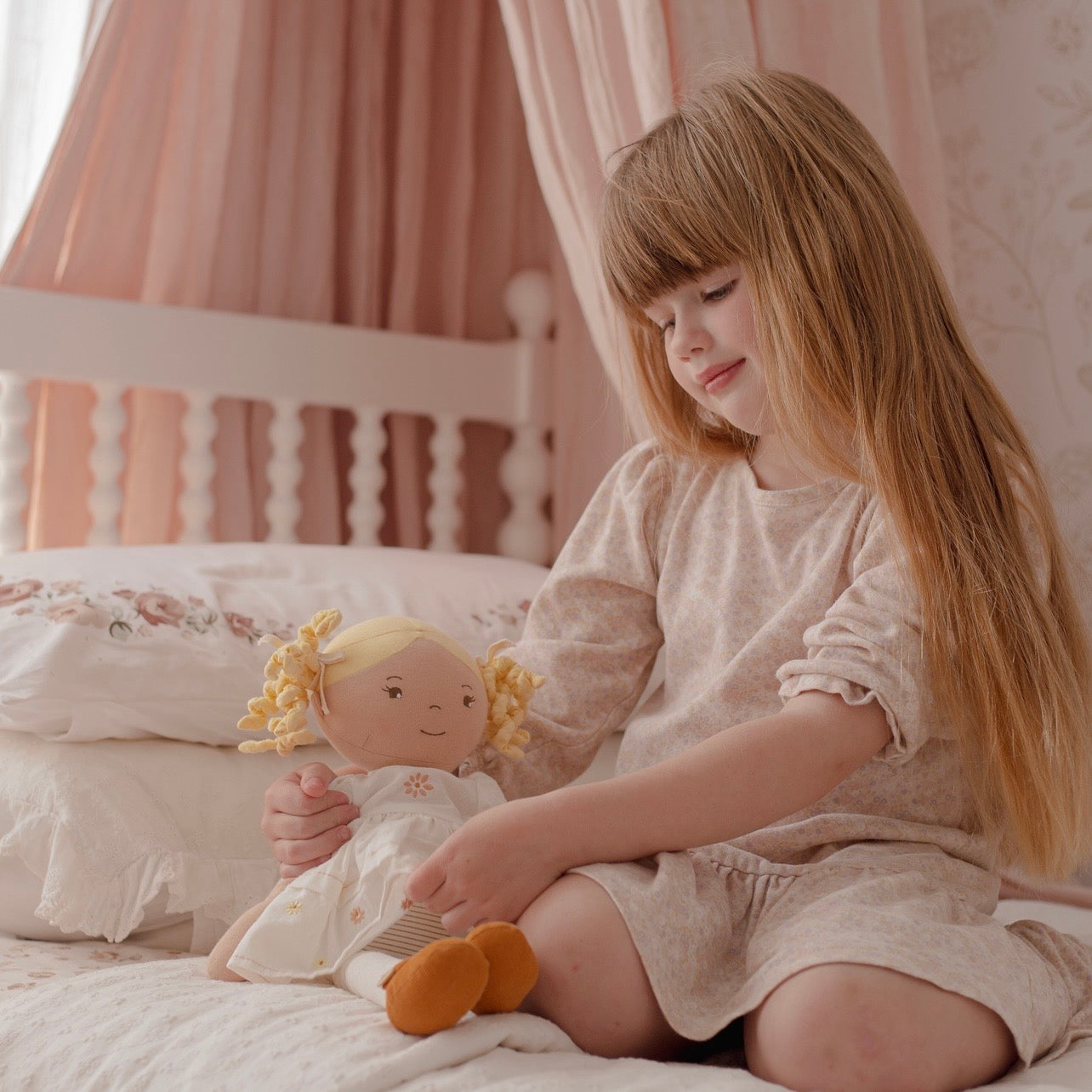 Bonikka Priscy Linen soft bodied doll 42cm
