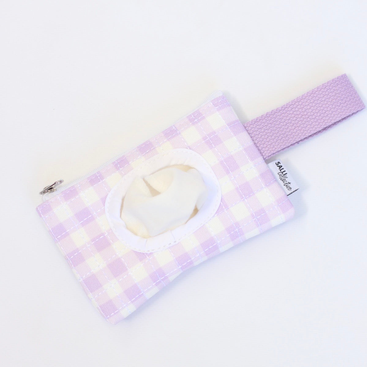 Dolly baby wipes set - Purple Gingam