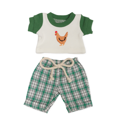 PRE ORDER The Coop Club Dolls Tee + check trouser set