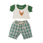 PRE ORDER The Coop Club Dolls Tee + check trouser set