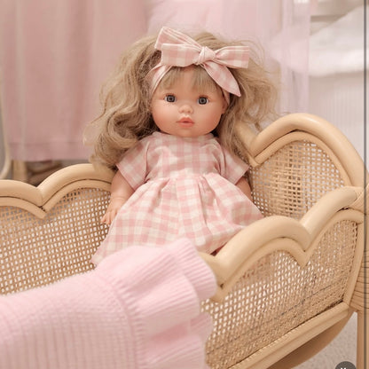 Llorens Mini Colettos Lyla Girl Doll 34cm with Long Blonde Hair | Spanish Doll Australia