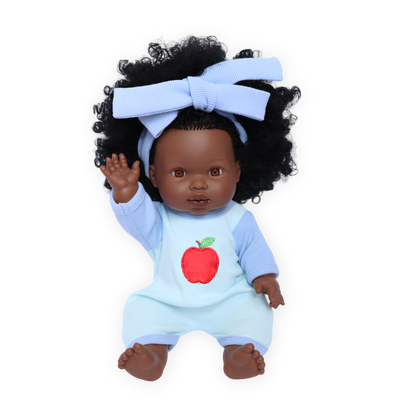 PRE ORDER ‘An Apple a day’ Romper - Fits 34-38cm Minikane Gordis, Mini Colettos, Miniland Dolls, Llorens dolls