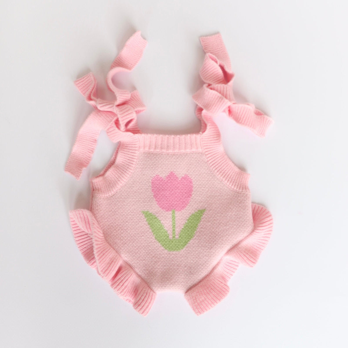 PRE ORDER Doll Garden girls Pink knitted Romper Dolls clothes - Fits 34-38cm Minikane Gordis, Mini Colettos, Miniland Dolls, Llorens dolls