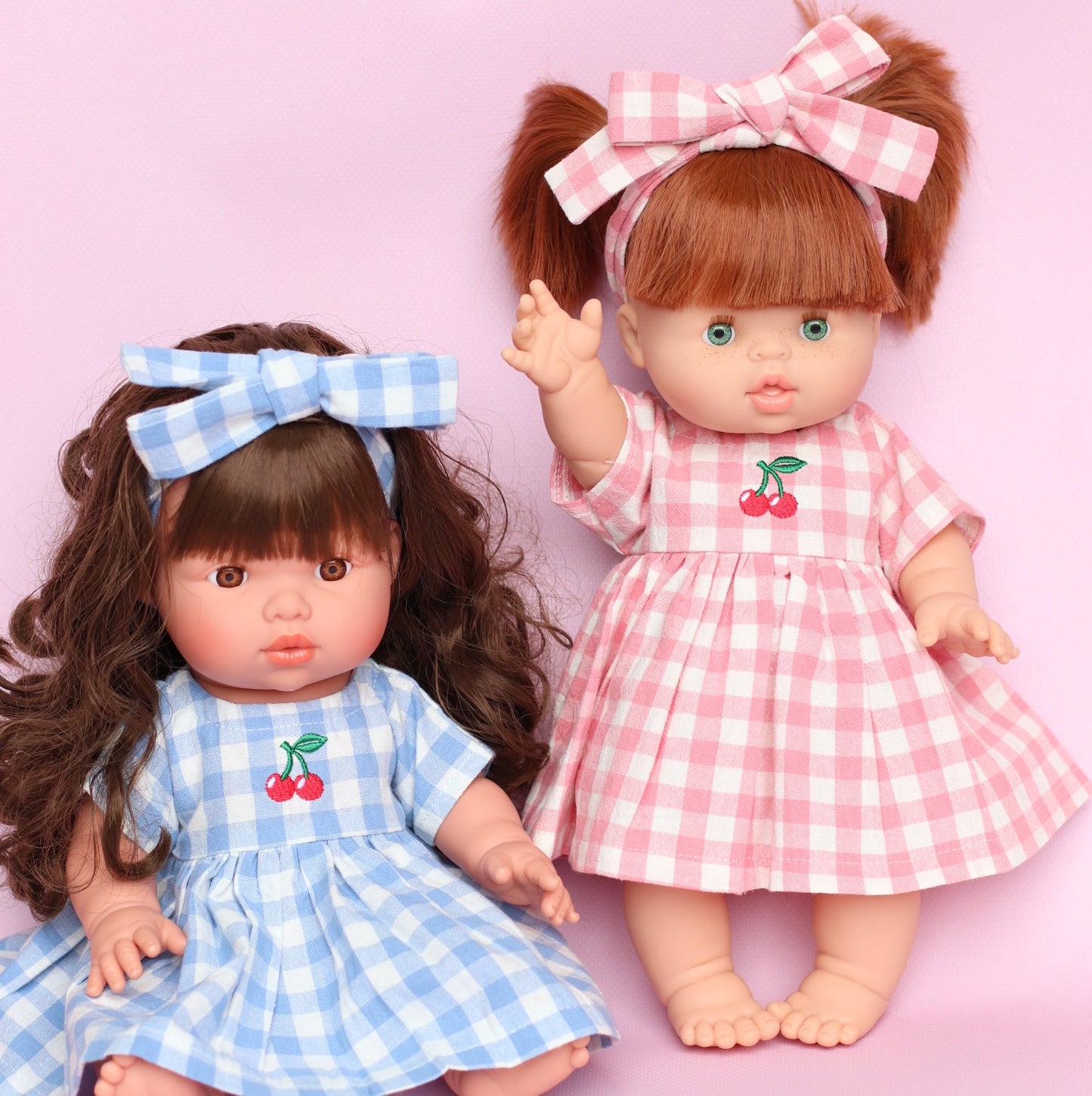 PRE ORDER Blush Cherry 🍒 Gingham Chloe Gingham dress - arriving late June