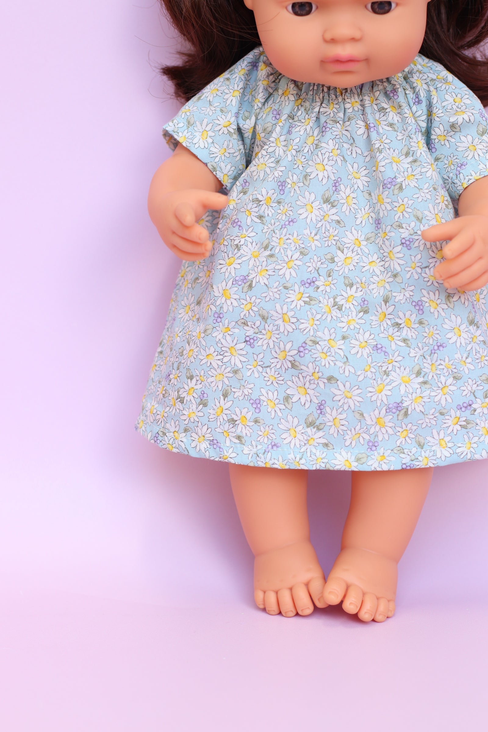 Lulu Smock + Head wrap in Daisy Meadow