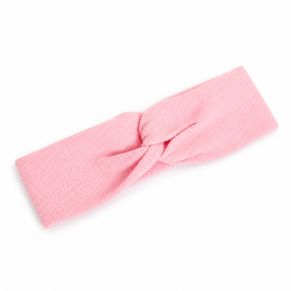 PRE ORDER Pink knitted doll knot headband - Fits 34-38cm Minikane Gordis, Mini Colettos, Miniland Dolls, Llorens dolls