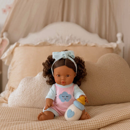 Sweet Dreams cloud Romper + Bow set