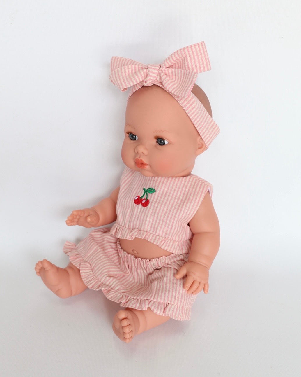 Llorens Mini Colettos Mila Girl Doll 34cm with no hair blue eyes | Spanish Doll Australia