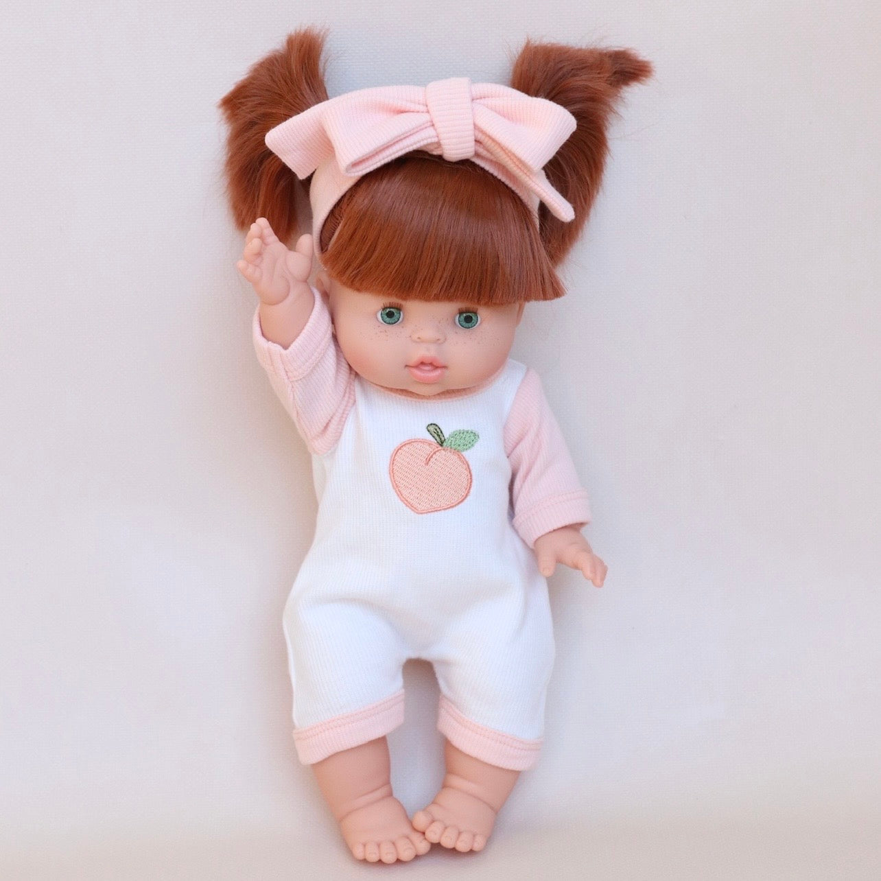Peaches & Cream Romper+Bow set🍑