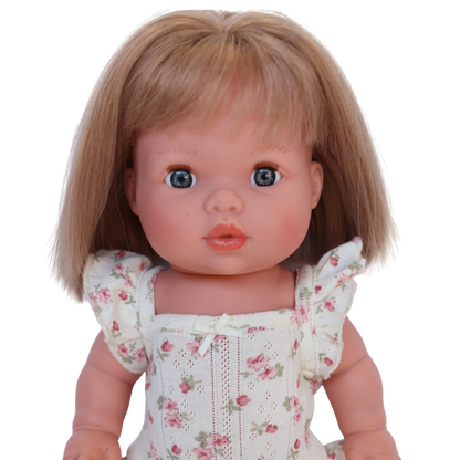 PRE ORDER Vintage Rose Playsuit - Fits 34-38cm Minikane Gordis, Mini Colettos, Miniland Dolls, Llorens dolls