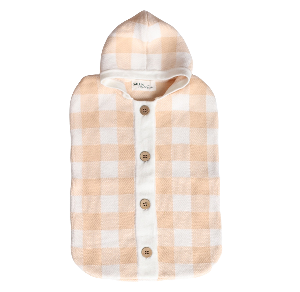 IN STOCK Salli Dream Cocoon - Biscuit and white gingham