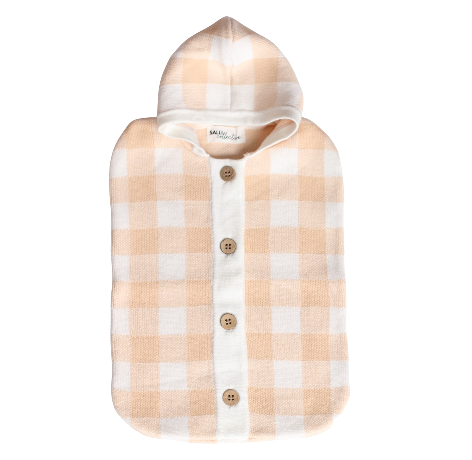 IN STOCK Salli Dream Cocoon - Biscuit and white gingham