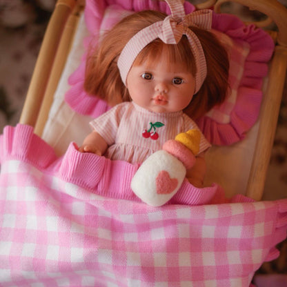 Llorens Mini Colettos Girl Doll Sadie 34cm with short red hair| Spanish Doll Australia