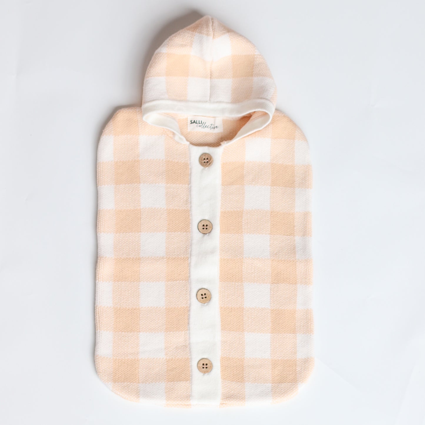 ON SALE Salli Dream Cocoon - Biscuit and white gingham