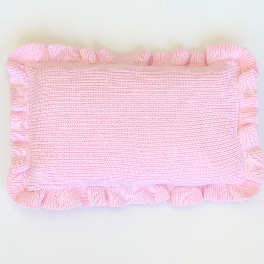 IN STOCK Pink frilled doll blanket + Pillow set