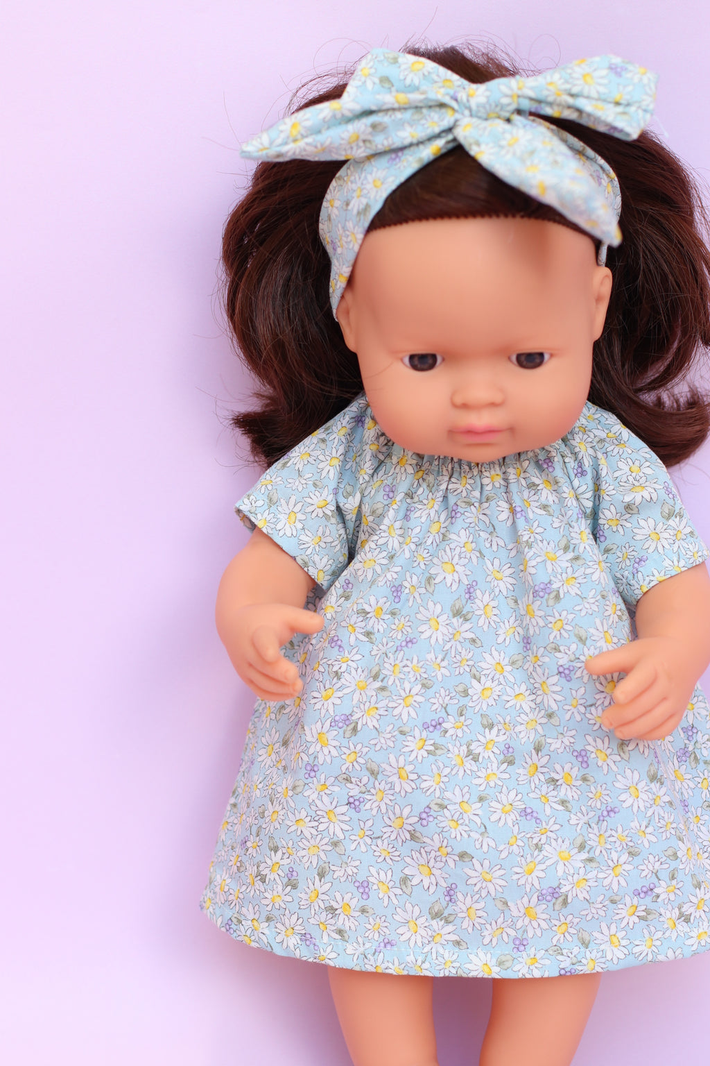 Lulu Smock + Head wrap in Daisy Meadow