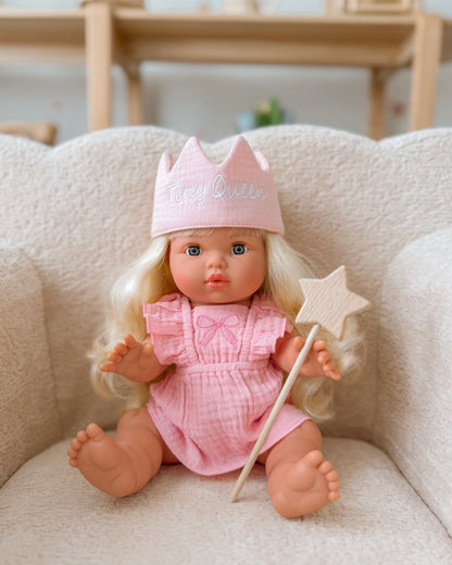 Petal pink bow dress headwrap and knickers - 3 pce set