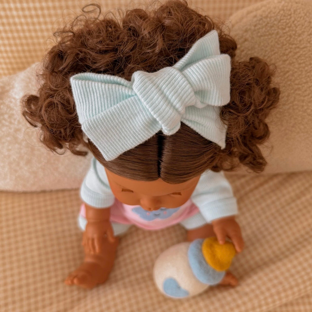 Sweet Dreams cloud Romper + Bow set