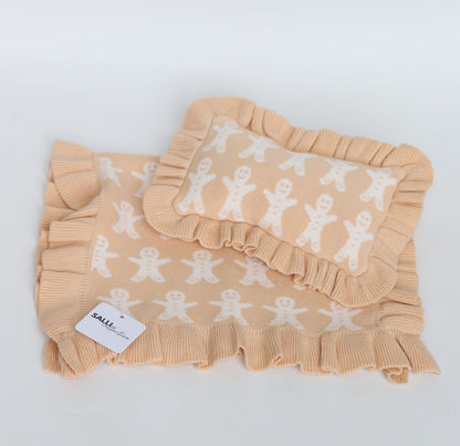 ON SALE Ginger kid doll Blanket and Pillow set