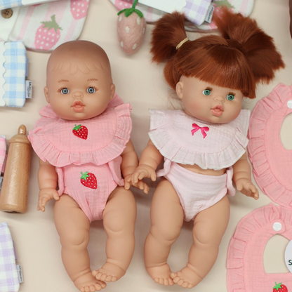 PRE ORDER Blushing pink bow bib and Diaper duo - arriving late June