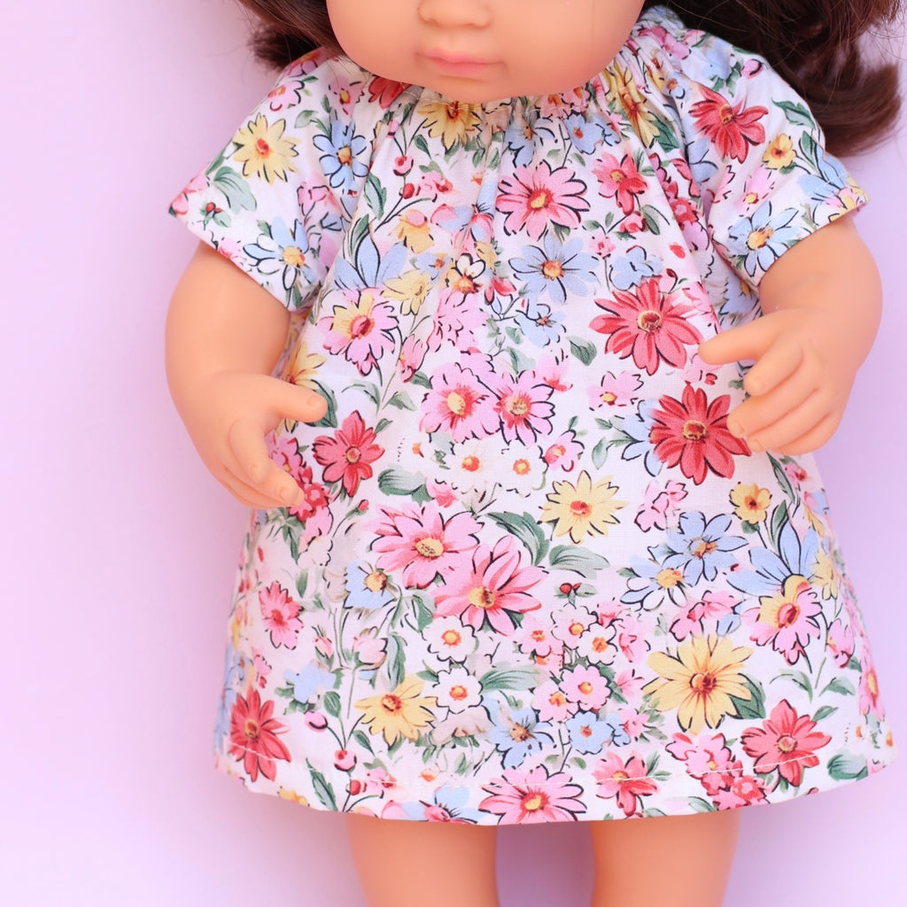 Lulu Smock + Head wrap in Garden party