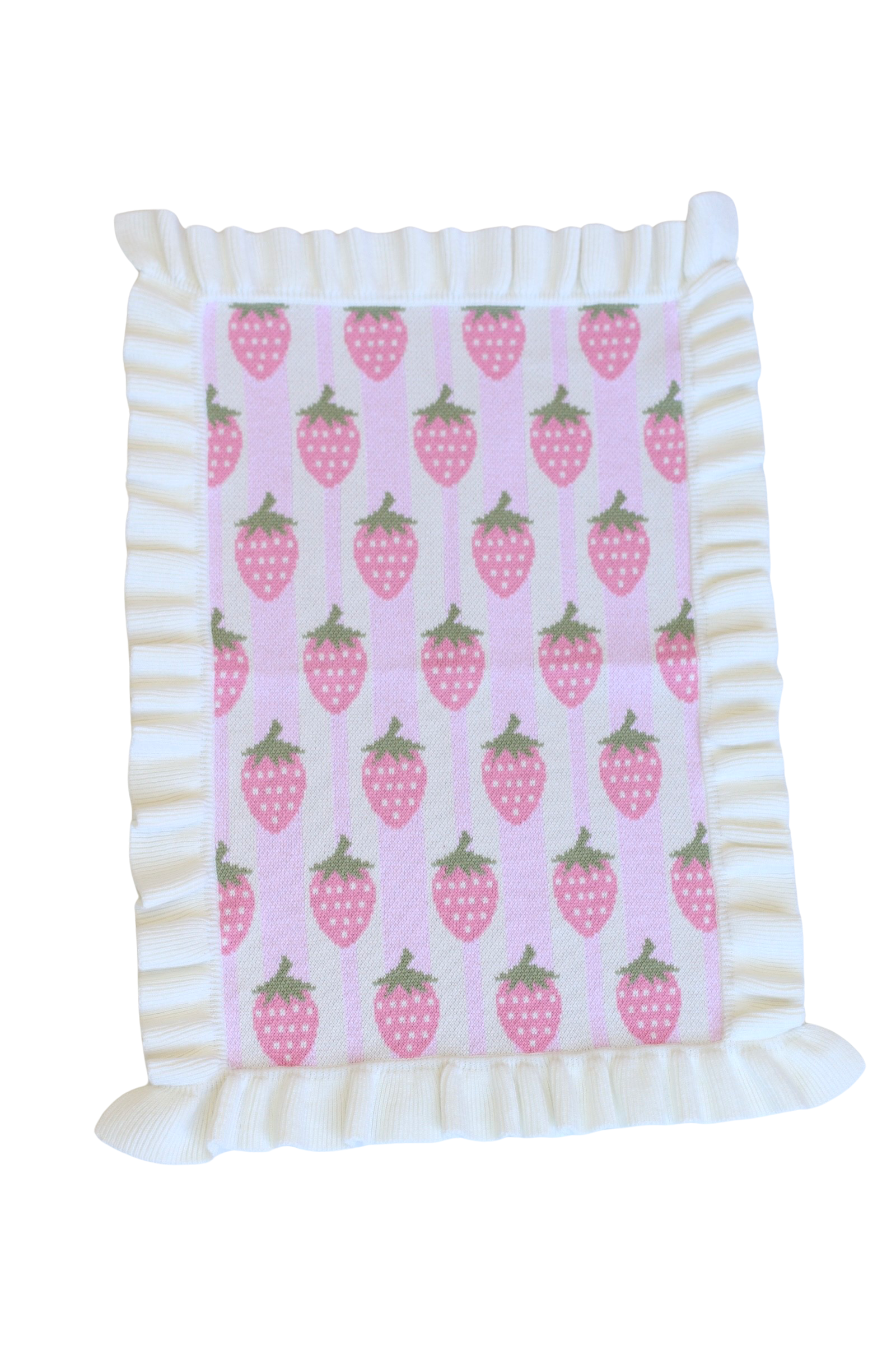 IN STOCK Strawberry frilled doll Blanket