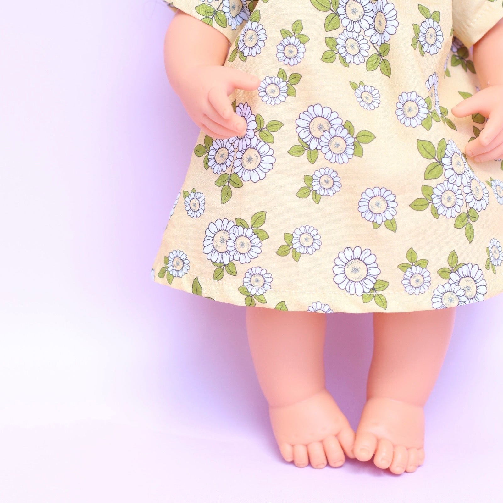 Lulu smock + Head wrap in daisy