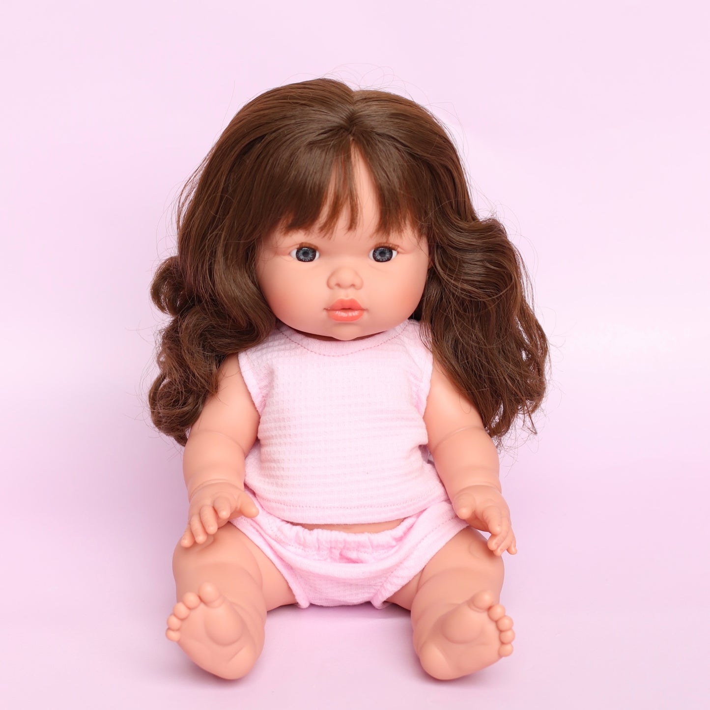 Llorens Mini Colette Aria Girl Doll 34cm with Long Brown Hair blue eyes | Spanish Doll Australia (coming June)