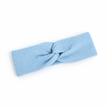 PRE ORDER Cornflower Blue knitted doll knot headband - Fits 34-38cm Minikane Gordis, Mini Colettos, Miniland Dolls, Llorens dolls