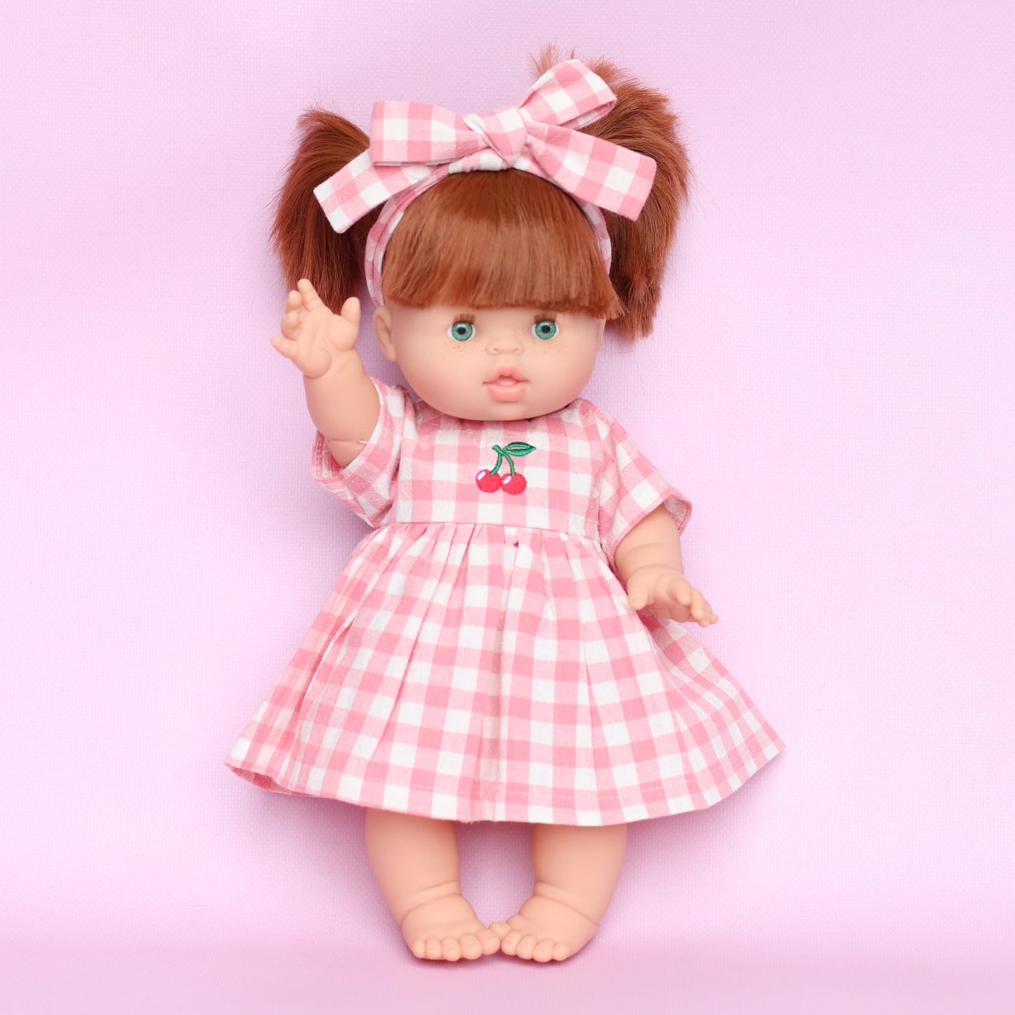 PRE ORDER Blush Cherry 🍒 Gingham Chloe Gingham dress - arriving late June