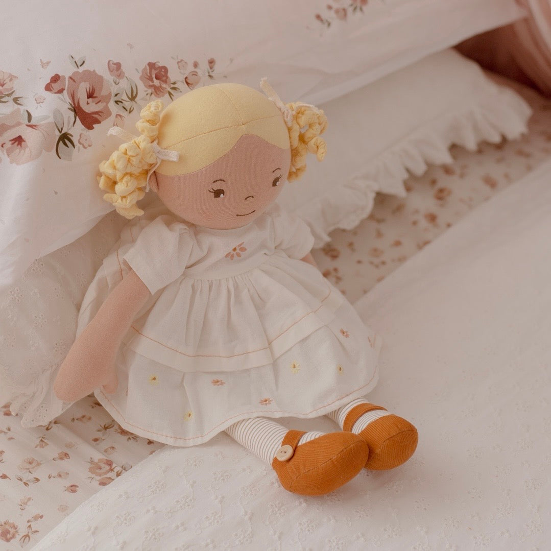 Bonikka Priscy Linen soft bodied doll 42cm