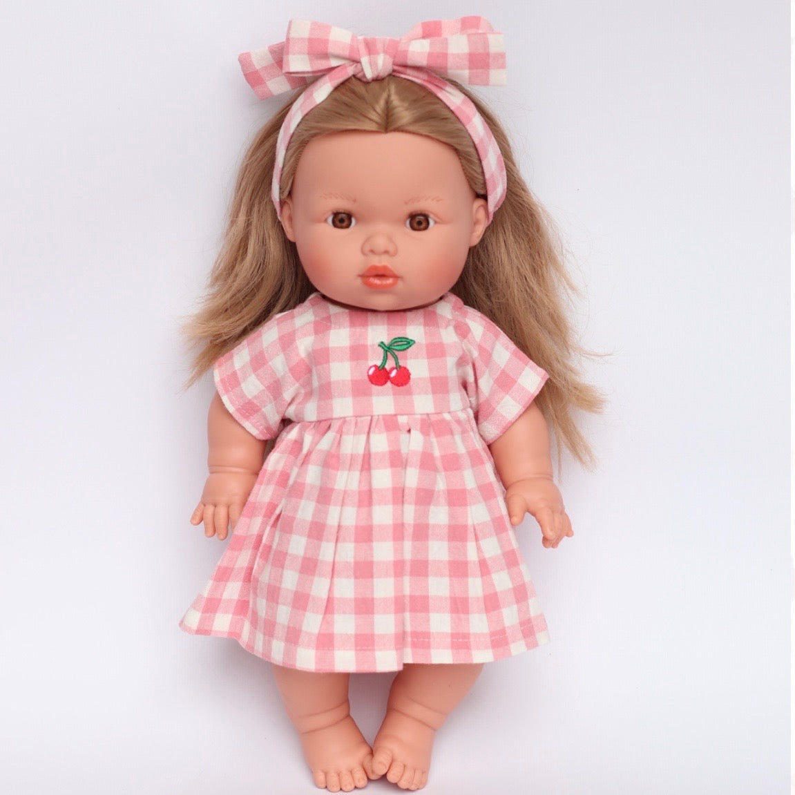 PRE ORDER Blush Cherry 🍒 Gingham Chloe Gingham dress - arriving late June