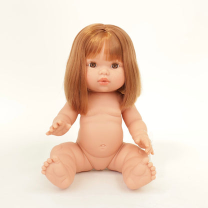 ***PRE ORDER Llorens Mini Colettos Pelirroja Girl Doll 34cm with short strawberry blonde hair| Spanish Doll Australia
