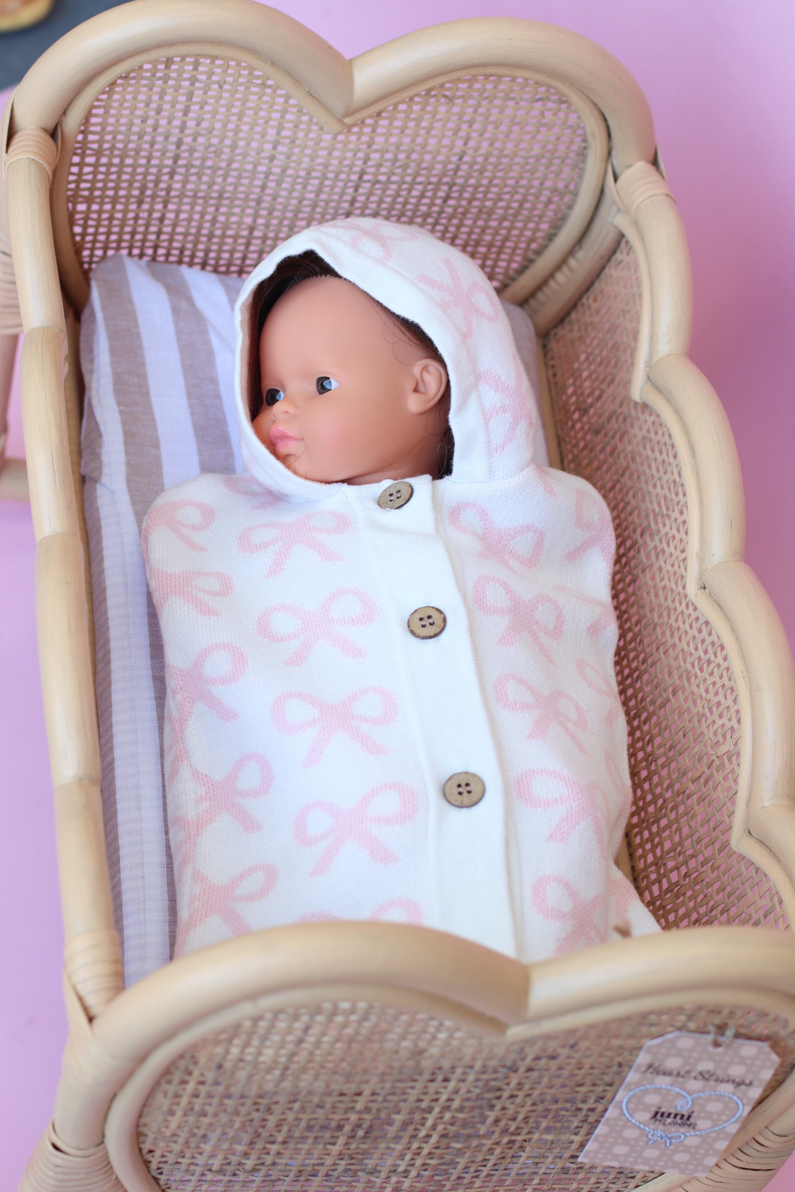 IN STOCK Salli Dream Cocoon - Powder blush pink bows